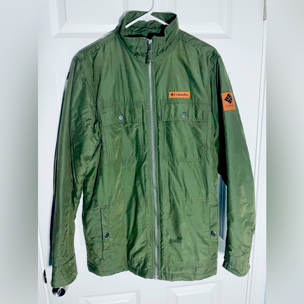 Columbia Sportswear Jacket Flannel Lined Winter/Fall Green Men’s Sz Small